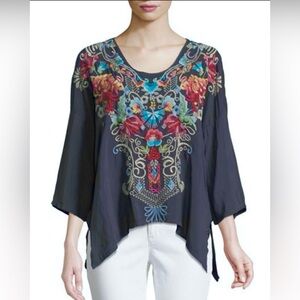 LN $220 WOMENS SMALL MEDIUM LARGE XL (bust 48”) JOHNNY WAS VALERIA SHIRT